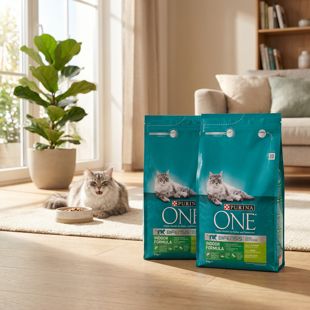 Purina ONE Indoor Formula sucha karma dla kota 2,8 kg – indyk, dla kotów domowych, 2 szt.