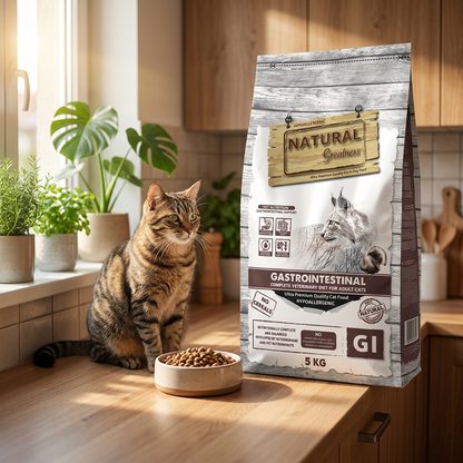 Natural Greatness Gastrointestinal sucha karma weterynaryjna dla kota 5 kg – indyk