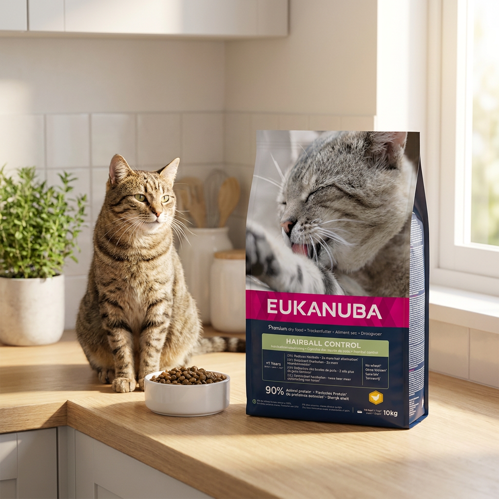 Eukanuba Hairball Control sucha karma dla kota dorosłego 10 kg – odkłaczająca, kurczak
