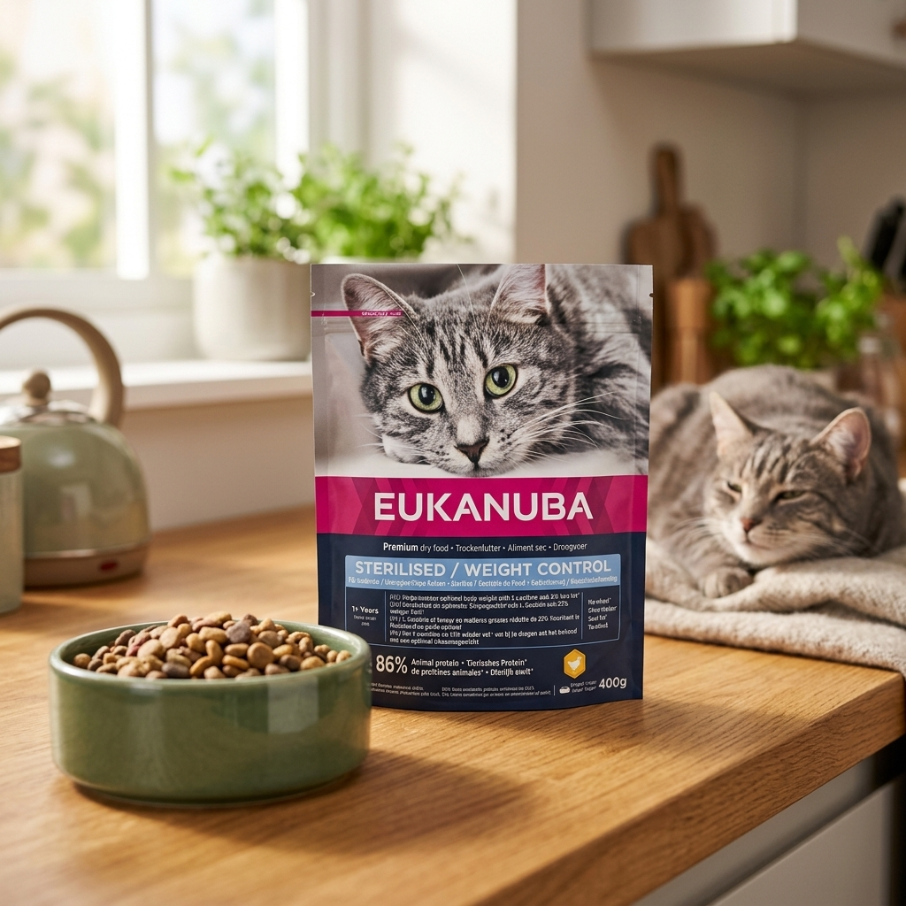 Eukanuba Sucha karma dla kota sterylizowanego 2 kg bezzbożowa z L-karnityną – kurczak