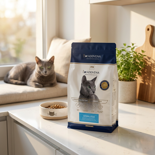 Addvena Cat Sterilized karma sucha bezzbożowa dla kotów sterylizowanych 1,2 kg – królik i jagnięcina