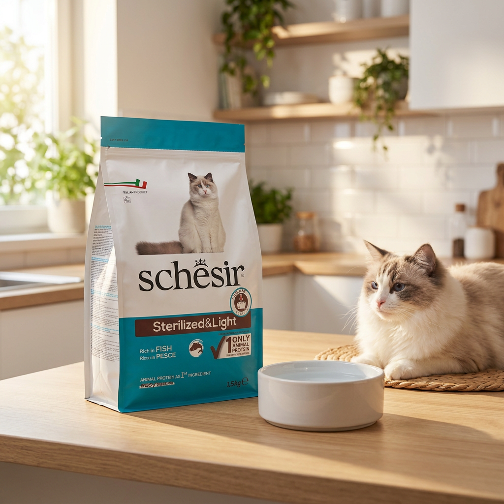 Schesir Original Sterilised sucha karma dla kota po sterylizacji 1,5 kg – ryba
