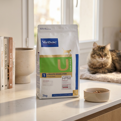 Virbac Urology 1 sucha karma dla kota na kamicę moczową 3 kg – wysokobiałkowa, drób