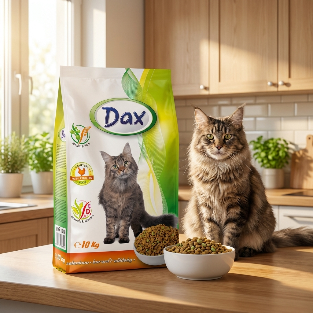 Dax Cat sucha karma dla kota 10 kg z kurczakiem i warzywami – pełnoporcjowa, dla dorosłych
