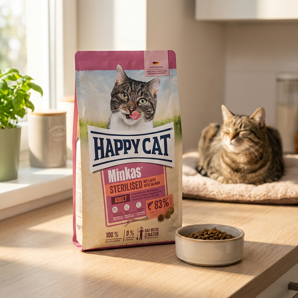 Happy Cat Minkas Sterilised sucha karma dla kota sterylizowanego 4 kg – łosoś