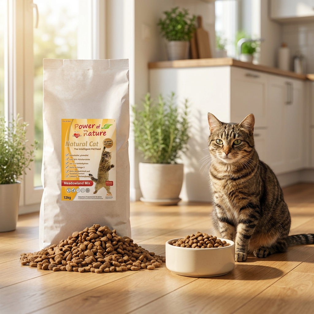 Power of Nature Natural Cat Meadowland Mix sucha karma dla kota 12 kg – bezzbożowa, kurczak