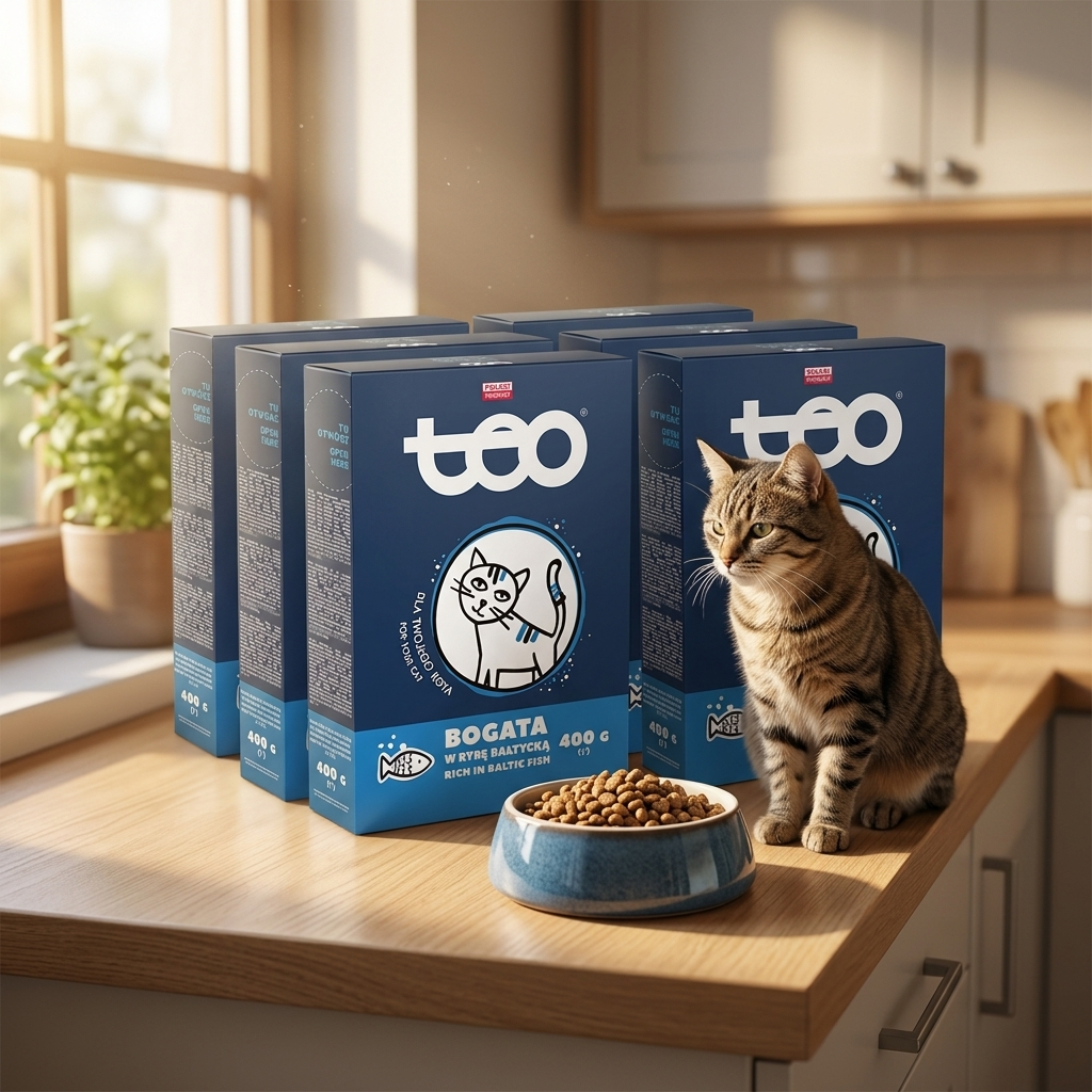TEO sucha karma dla kota dorosłego z rybą bałtycką 14%, z tauryną – 6 x 400 g