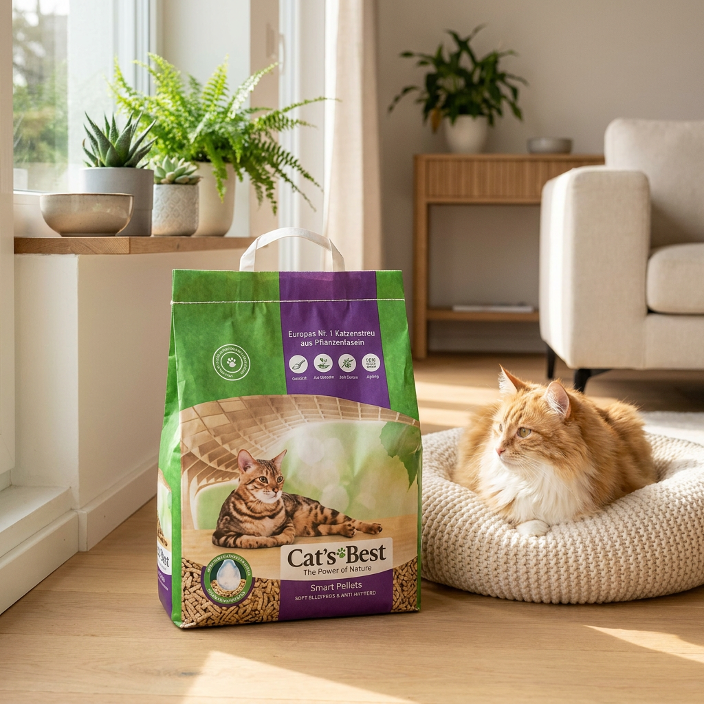 Cat's Best Smart Pellet żwirek drewniany zbrylający dla kota 10 l (5 kg) – biodegradowalny