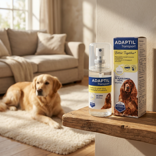 Adaptil spray uspokajający z feromonami dla psa 60 ml – na podróż, stres i fajerwerki