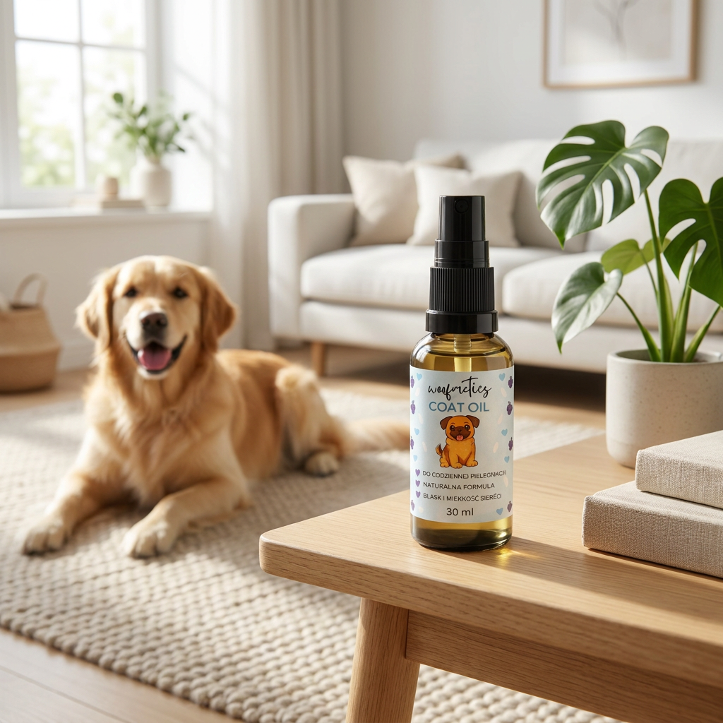 WOOFMETICS Sierściuch olejek do sierści psa 30 ml – nabłyszczający, bezzapachowy, z pompką