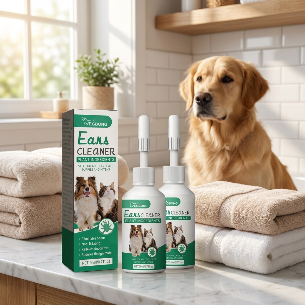 Krople do uszu dla psa i kota 20 ml – płyn do czyszczenia uszu z aloesem i alantoiną