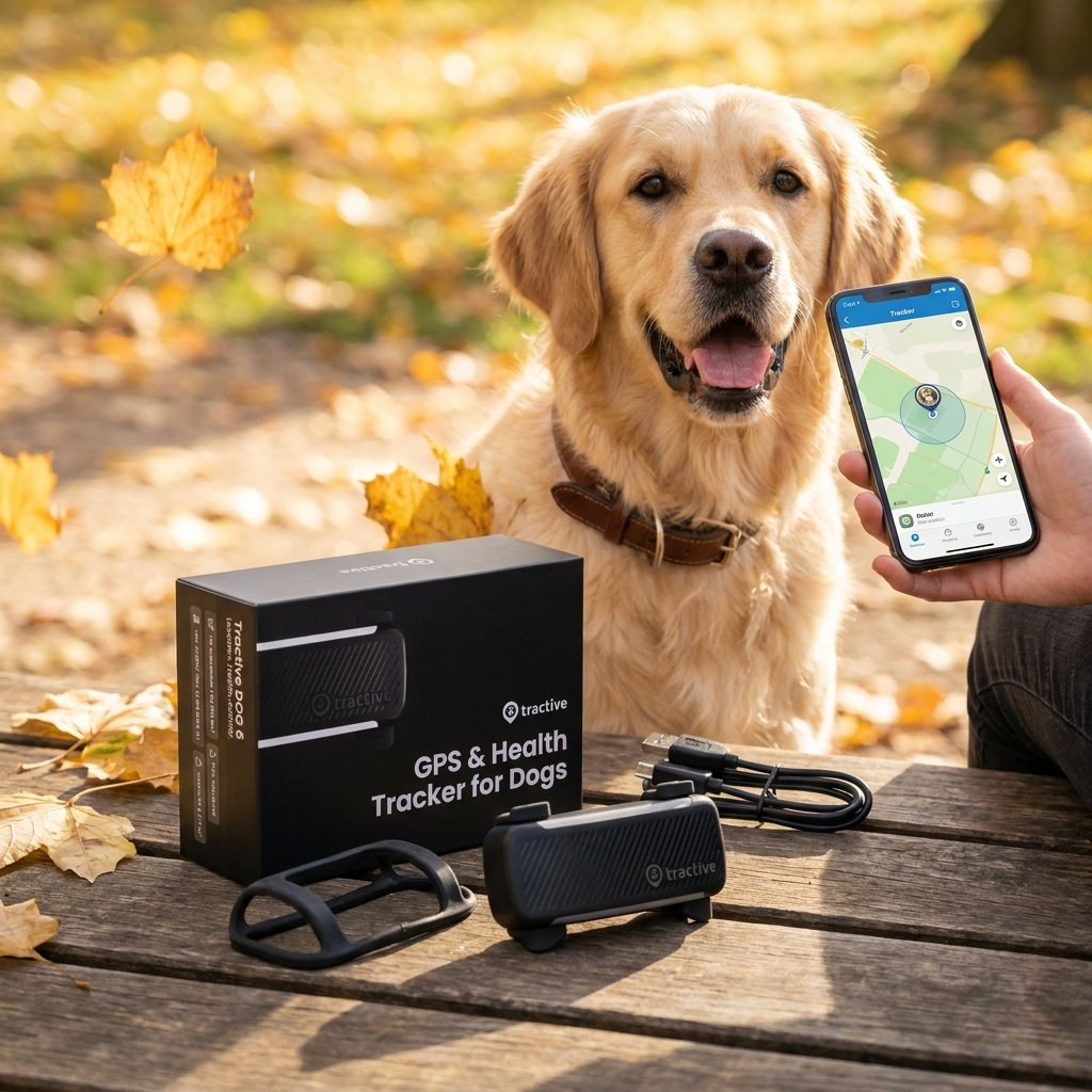 Tractive Lokalizator GPS dla psa GPS & Health Dog 6 z monitoringiem aktywności – czarny