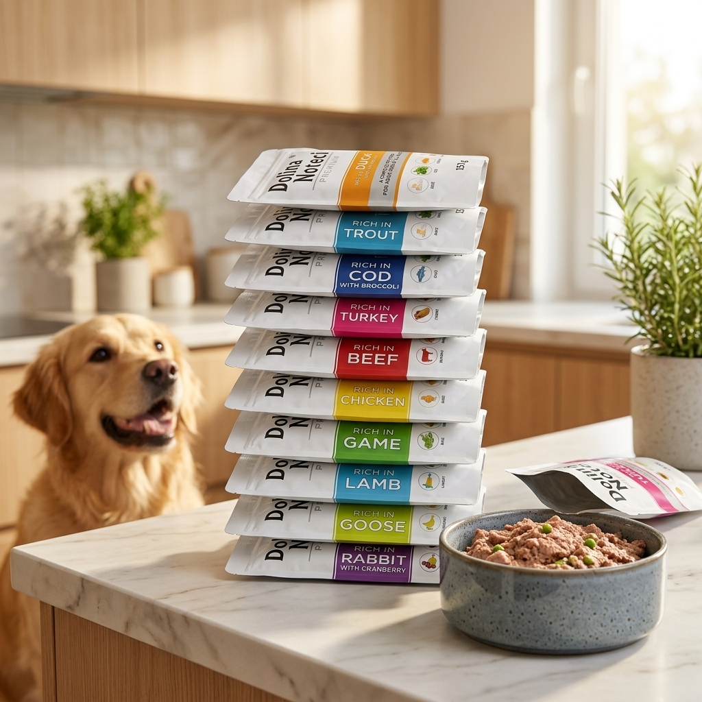 Dolina Noteci mokra karma dla psa w saszetkach 30 x 150 g – mix smaków, bezglutenowa