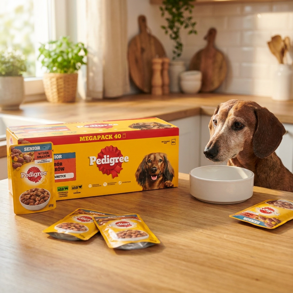 PEDIGREE Senior mokra karma dla psa 40 x 100 g w saszetkach – mix 4 smaków