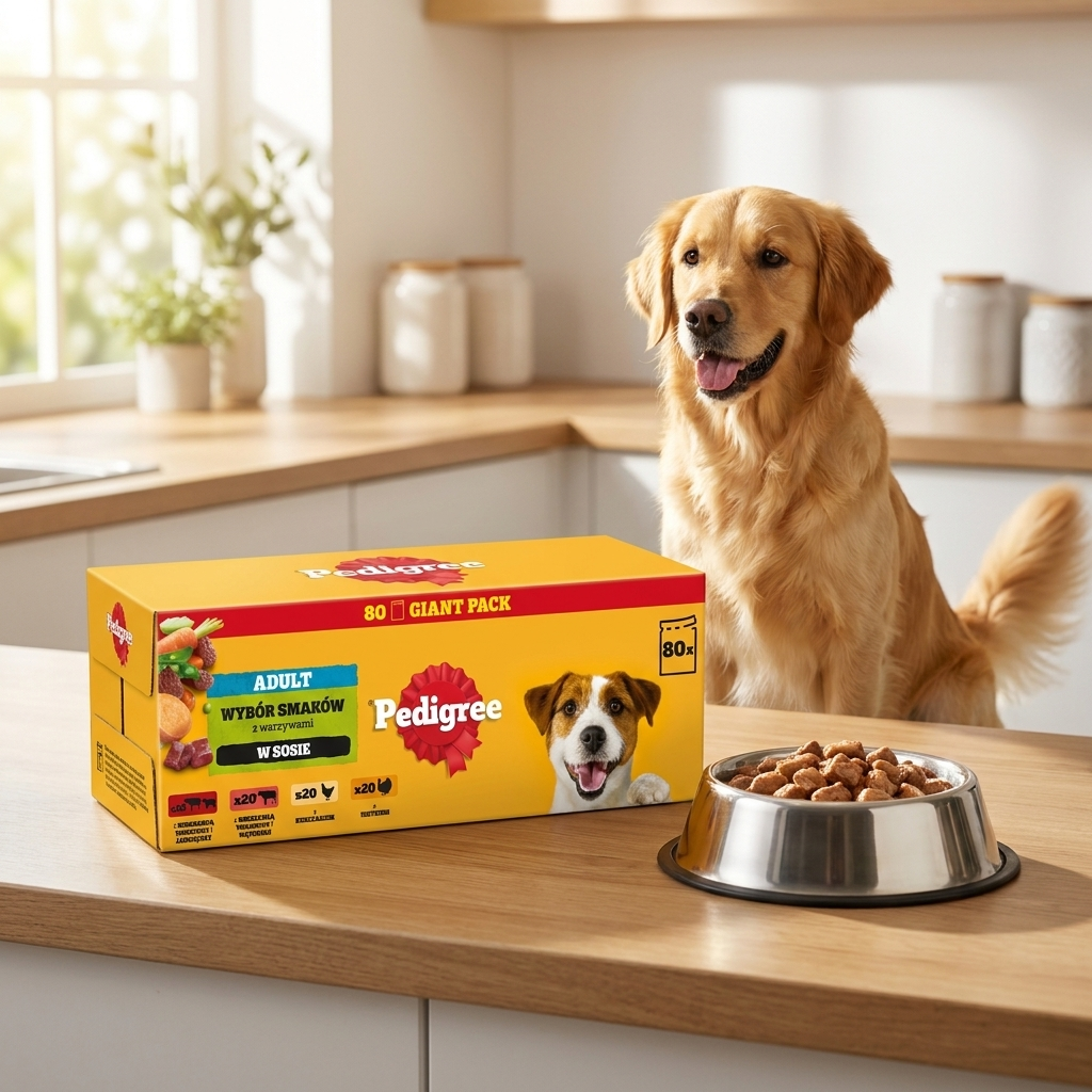 Pedigree mokra karma dla psa w sosie 80 x 100 g – saszetki dla dorosłych psów, mix smaków