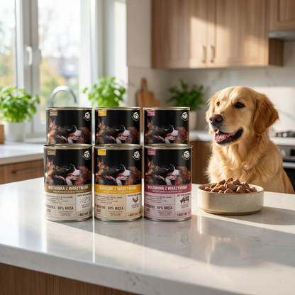 PET REPUBLIC mokra karma dla psa w sosie 6 x 1250 g – bezzbożowa, puszka, mix smaków