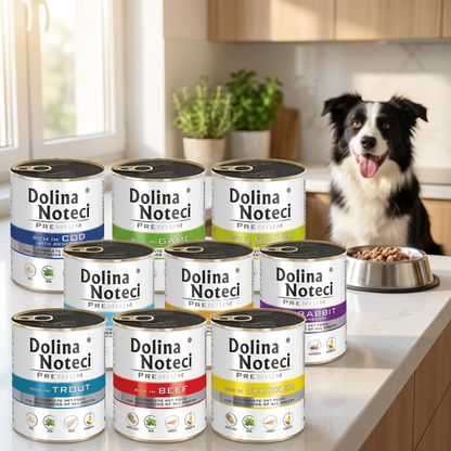 Dolina Noteci Premium karma mokra dla psa 10 x 800 g bez zbóż – mix smaków