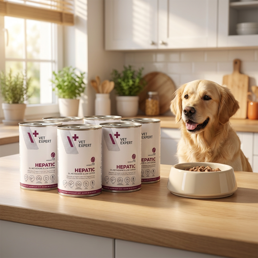 Vet Expert Hepatic mokra karma dla psów wsparcie wątroby 6 x 400 g – kurczak