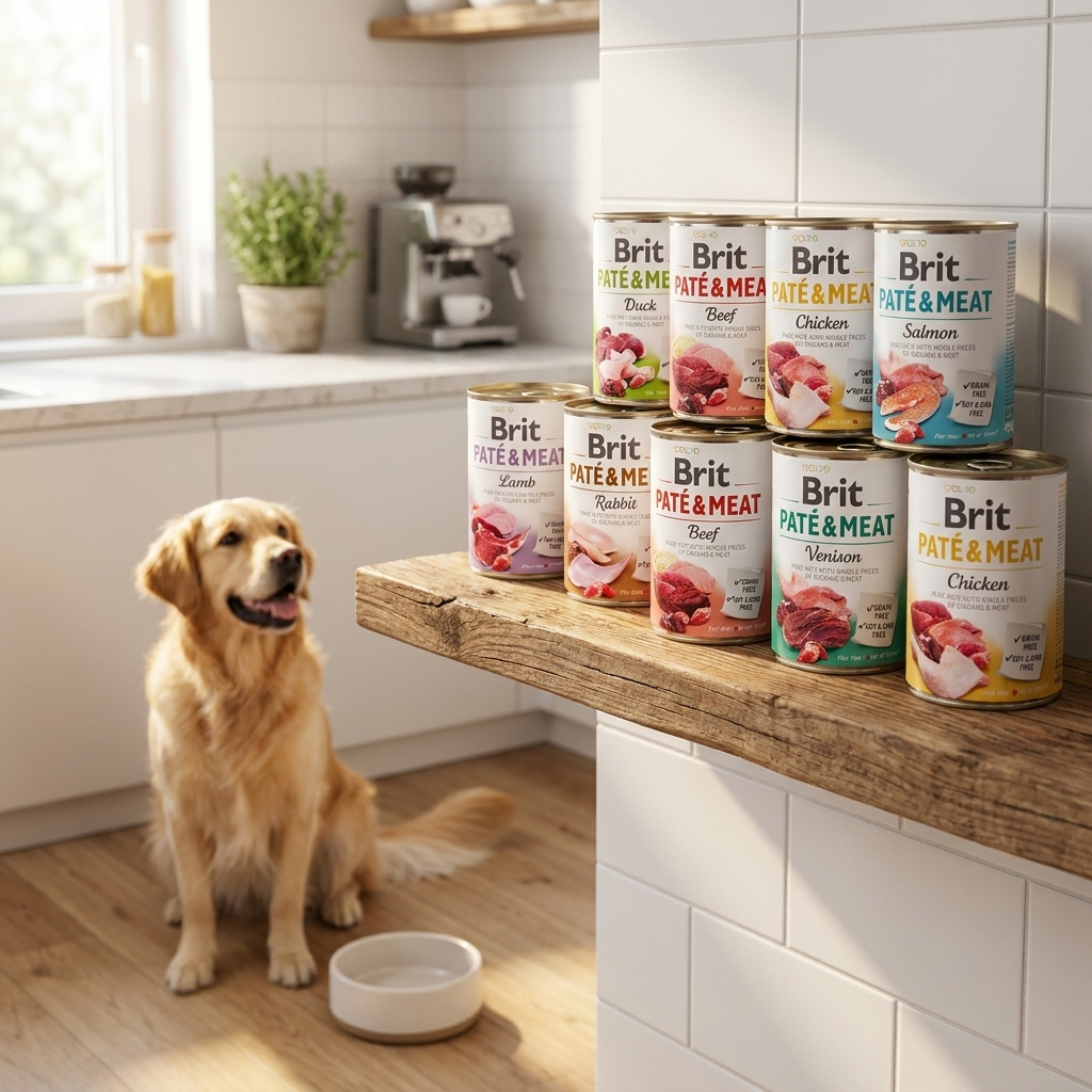 BRIT Pate & Meat karma mokra dla psa 12 x 400 g bezzbożowa, puszki – mix smaków