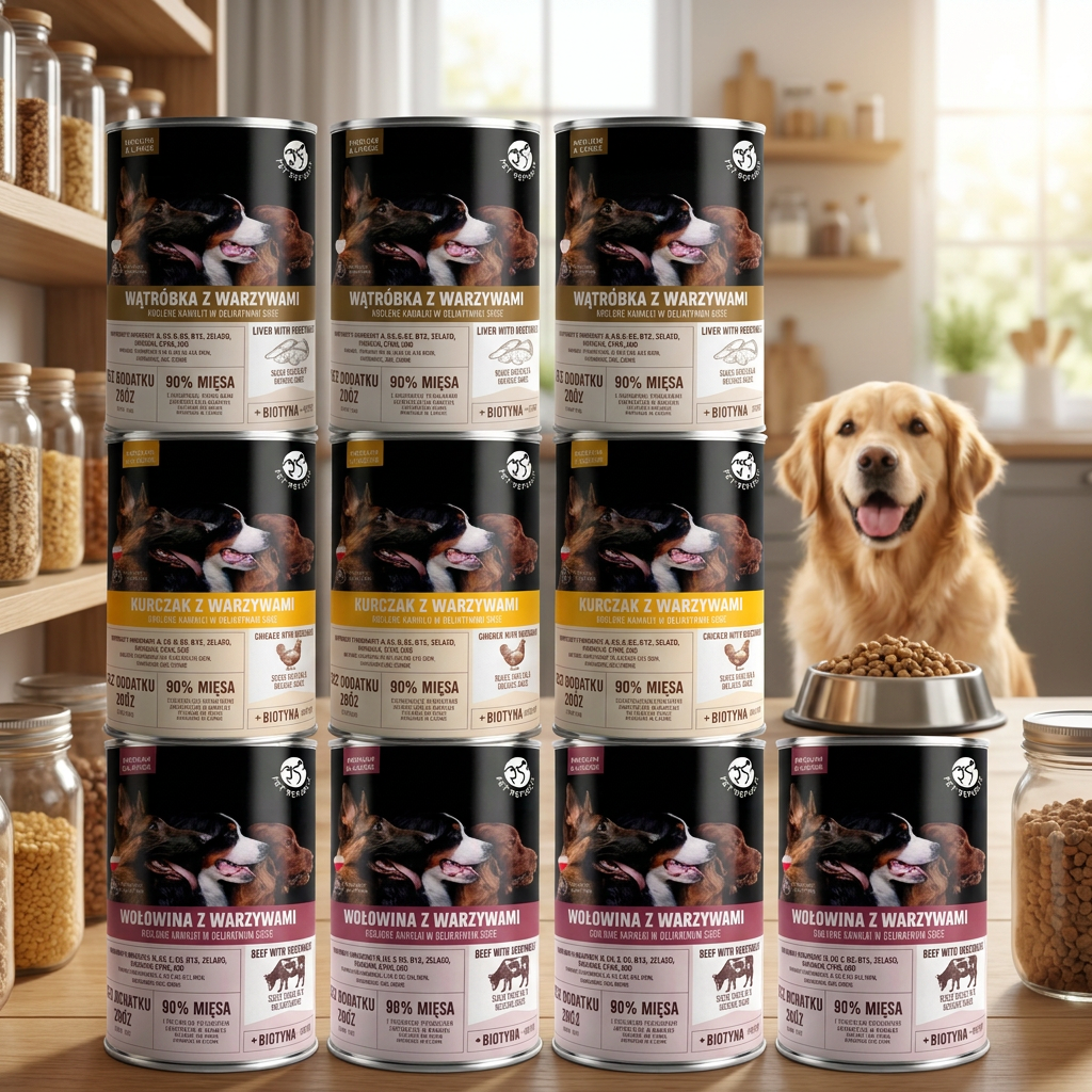 Pet Republic karma mokra dla psa bez zbóż, kawałki w sosie 12 x 1250 g – mix smaków