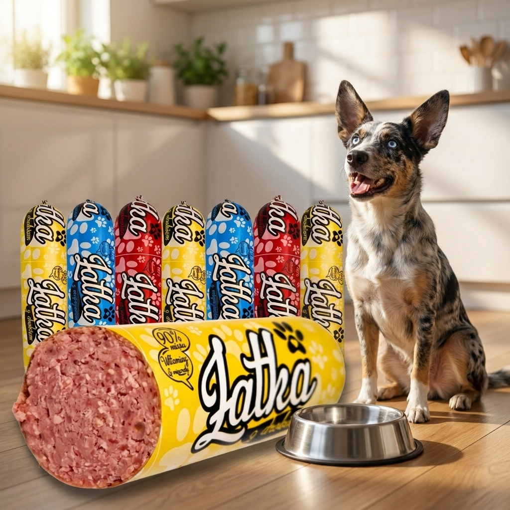 Karma mokra dla psa w batonach 19 x 1 kg – 90% mięsa, bez konserwantów, mix smaków