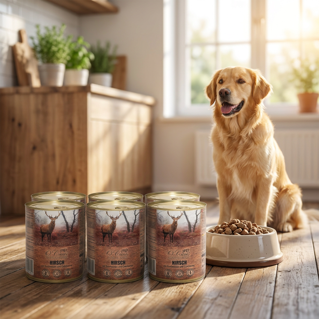 O'Canis mokra karma dla psa jeleń z kaszą gryczaną 800 g – bez kurczaka, bezzbożowa