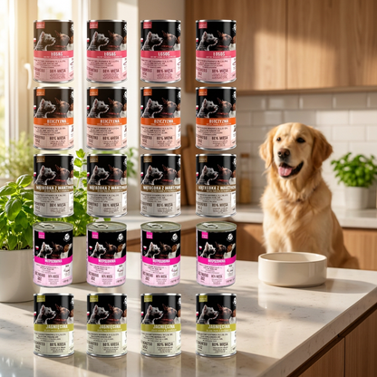 Pet Republic mokra karma dla psa bez zbóż 30 x 400 g – kawałki w sosie, mix smaków