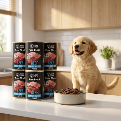 John Dog mokra karma dla szczeniąt wołowina 6x400 g – bezzbożowa, monoproteinowa