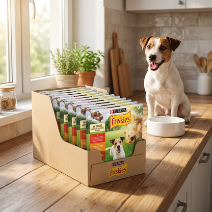 Friskies Karma mokra dla psa w sosie 48x85 g – dla dorosłych psów, mix smaków