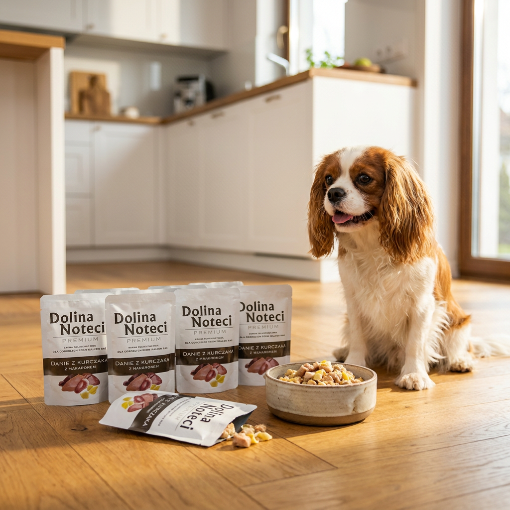 Dolina Noteci Premium mokra karma dla psa z kurczakiem i makaronem 10 x 100 g – małe rasy