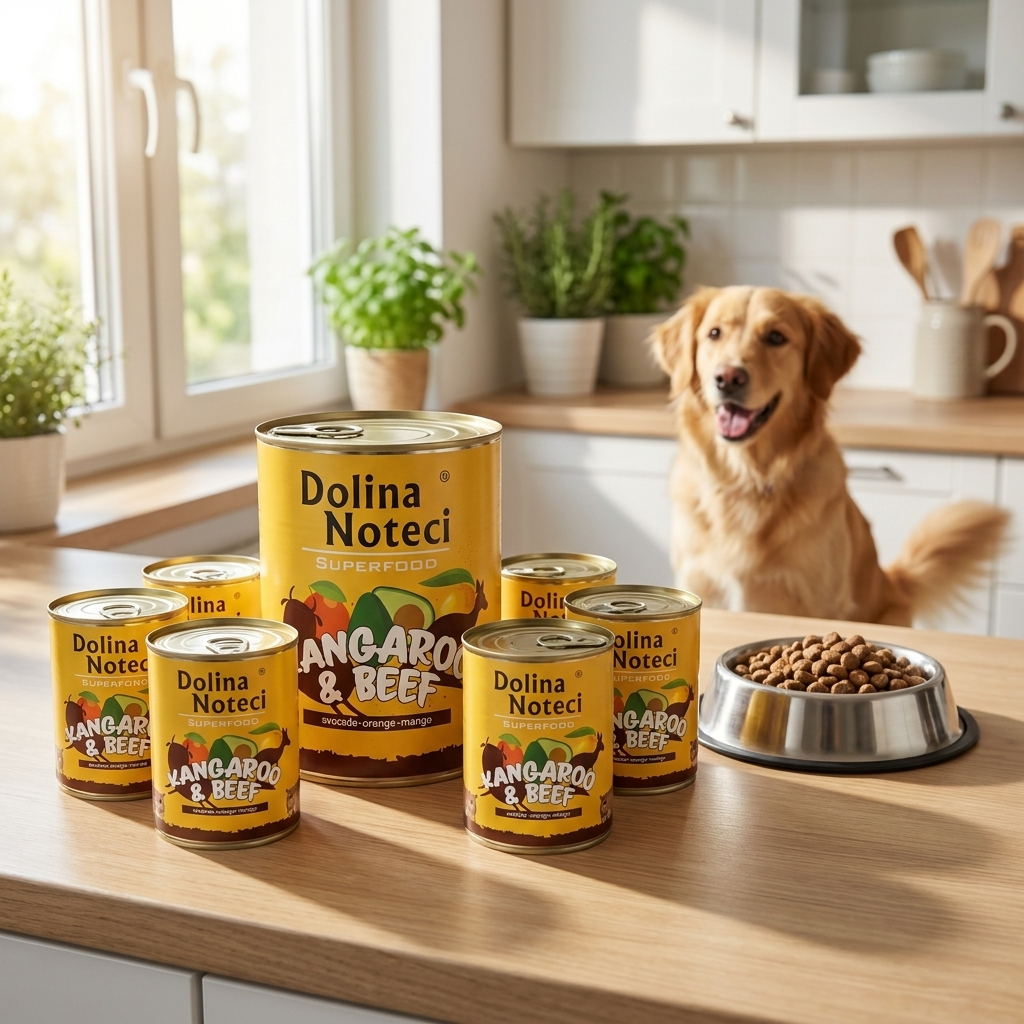 Dolina Noteci Superfood mokra karma dla psa kangur z wołowiną, bezzbożowa – 6 x 800 g