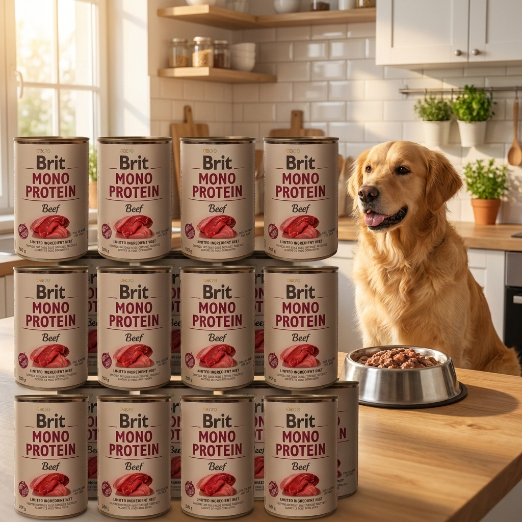Brit Mono Protein mokra karma dla psa wołowina 24 x 400 g – monobiałkowa, bezzbożowa