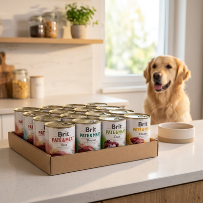 BRIT Pate & Meat mokra karma dla psa bezzbożowa 30 x 800 g – pasztet z mięsem, mix smaków