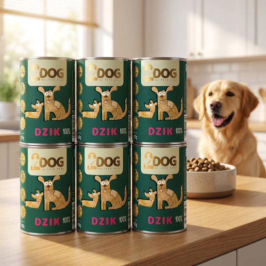 2DOG Mokra karma dla psa z dzikiem 400 g – monoproteinowa, bezzbożowa, hipoalergiczna