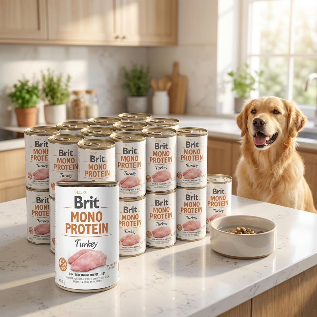 Brit Mono Protein mokra karma dla psa z indykiem 24x400 g – monobiałkowa, bezzbożowa