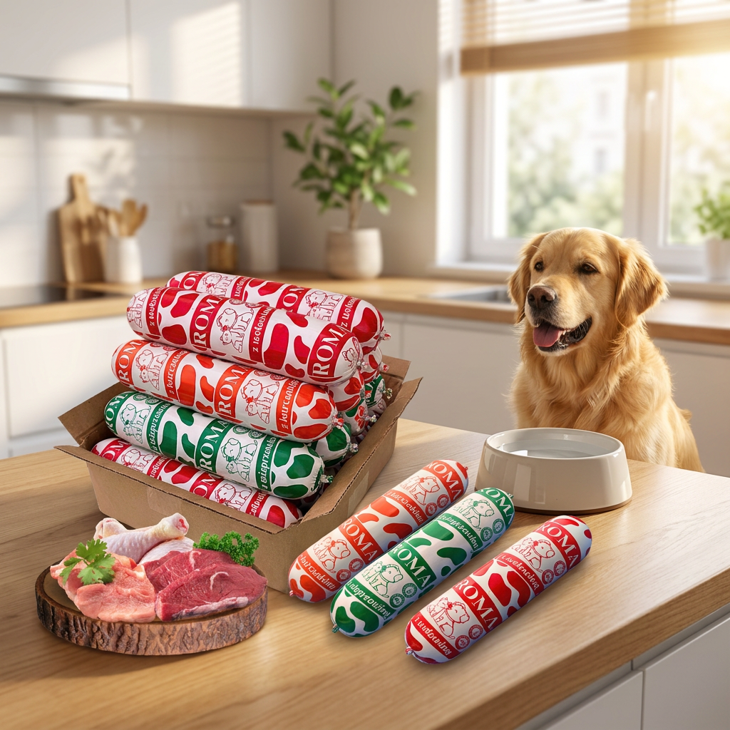 Roma karma mokra dla psa w batonach 19 x 1 kg – 80% mięsa, bez kości, mix smaków