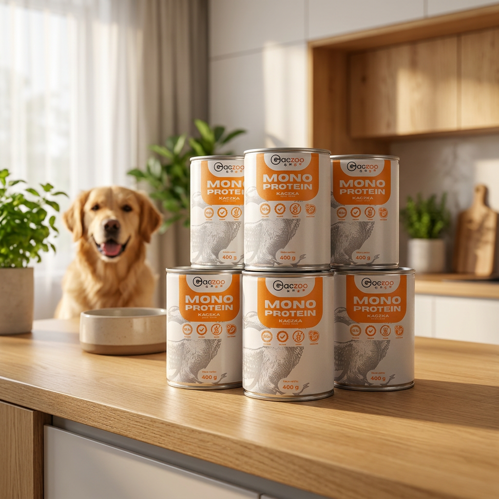 Gaczoo Mono Protein karma mokra dla psa z kaczką 6 x 400 g – monobiałkowa, hipoalergiczna