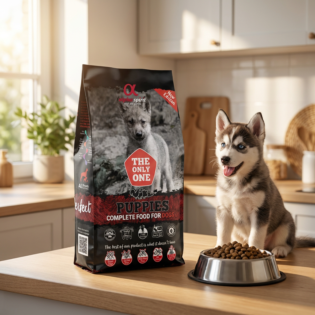 Alpha Spirit Puppies sucha karma dla szczeniąt 12 kg – bezzbożowa, hipoalergiczna