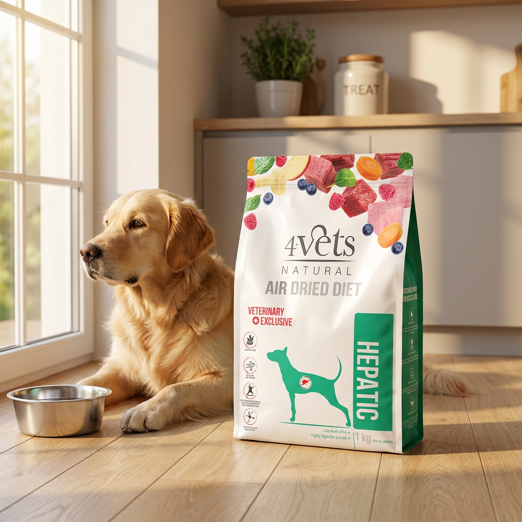 4Vets Natural Hepatic karma sucha dla psa z chorobami wątroby 1 kg – wołowina