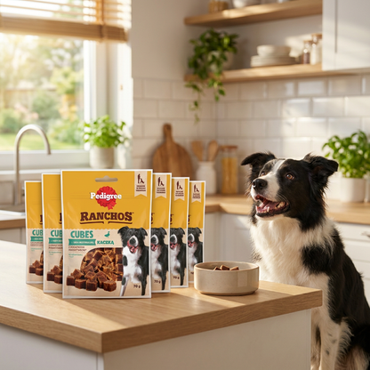 Pedigree Ranchos Cubes przysmaki dla psa z kaczką 70 g – treserki, zestaw 7 szt.