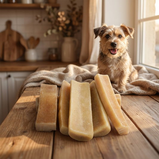4DOGS Gryzak ser himalajski Churpi dla psa do 5 kg – bez zbóż i laktozy, rozmiar S, 5 szt.