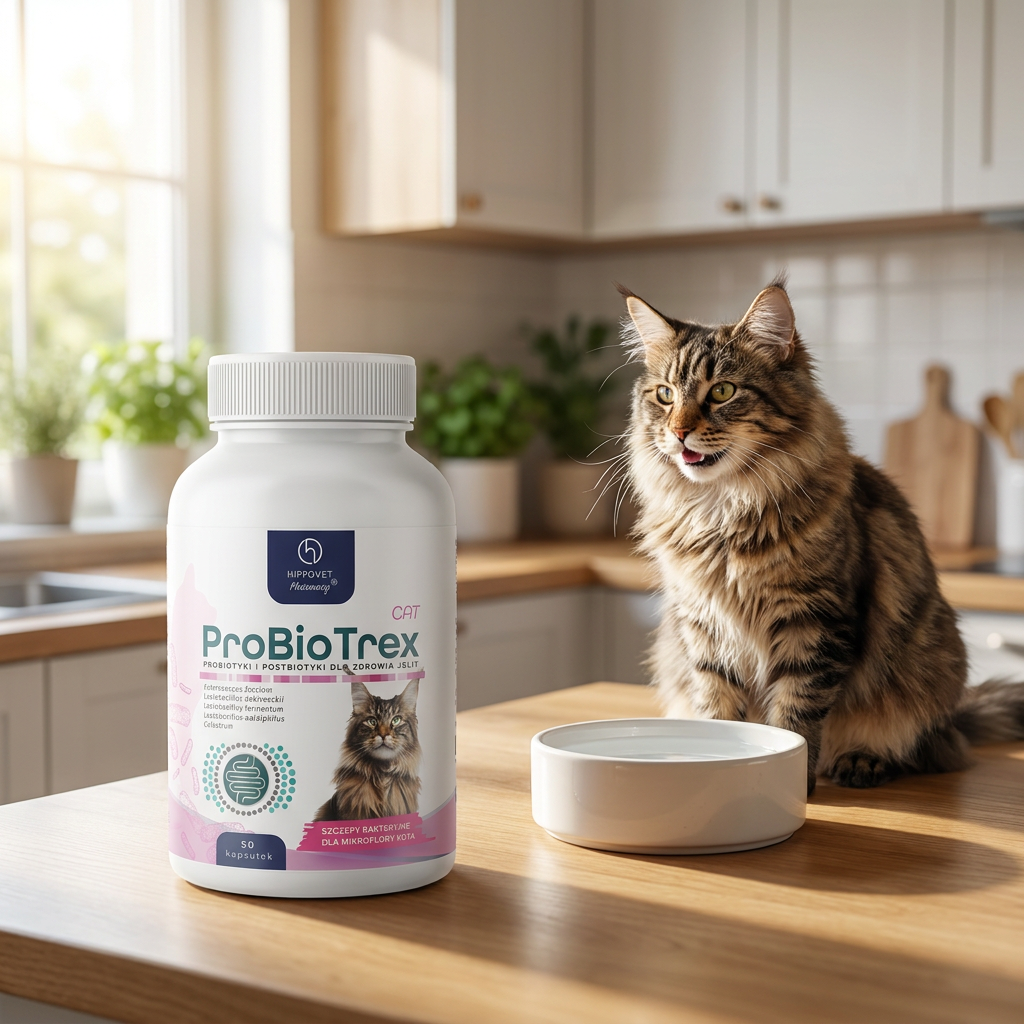 HIPPOVET Pharmacy ProBioTrex Cat probiotyk dla kota w kapsułkach twist-off – 50 szt.
