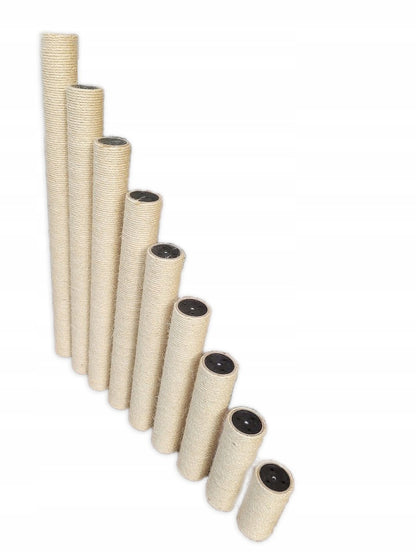 Modena Rolka do drapaka dla kota 70 cm, fi 75 mm, sizal naturalny, gwint fi 8 mm – beżowa