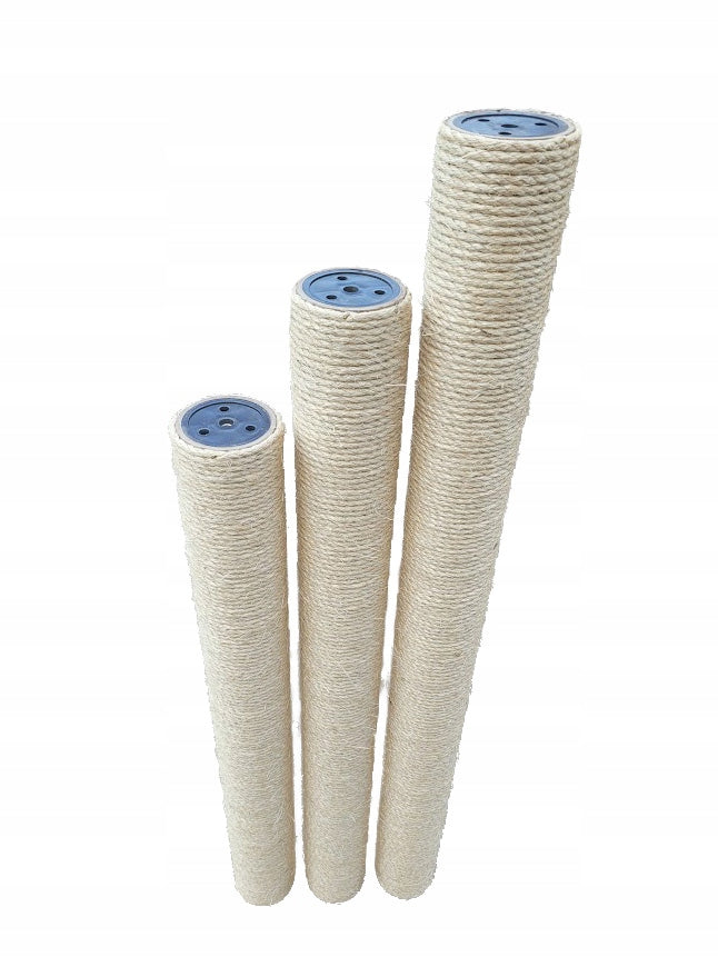 Modena Rolka do drapaka dla kota 70 cm, fi 75 mm, sizal naturalny, gwint fi 8 mm – beżowa