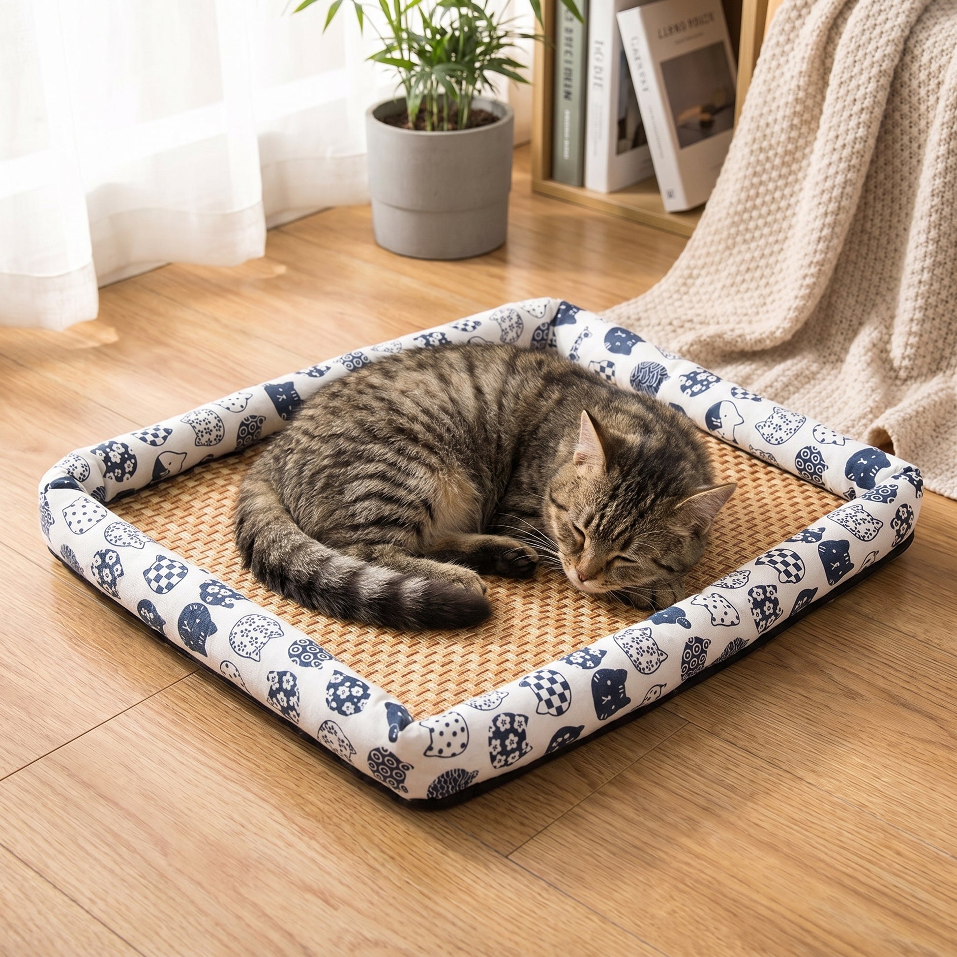 Biały kot, L-60x45cm — hero (Biały kot, L-60x45cm)