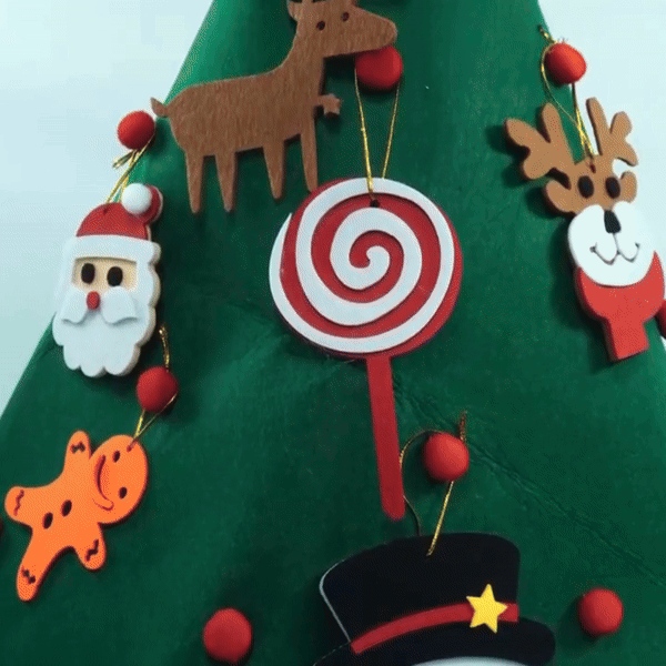 Rodzinna Choinka Kreatywności Montessori Christmas Tree